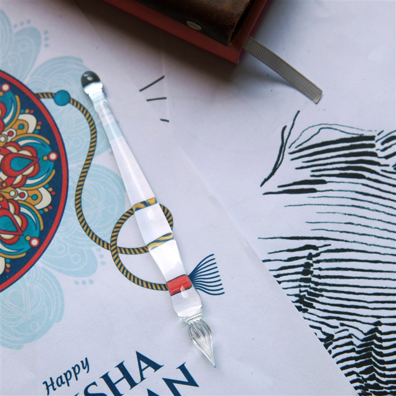 【七十二号笔家】彩墨试色高纯度玻璃笔 蘸水笔绘画钢笔Glass Pen
