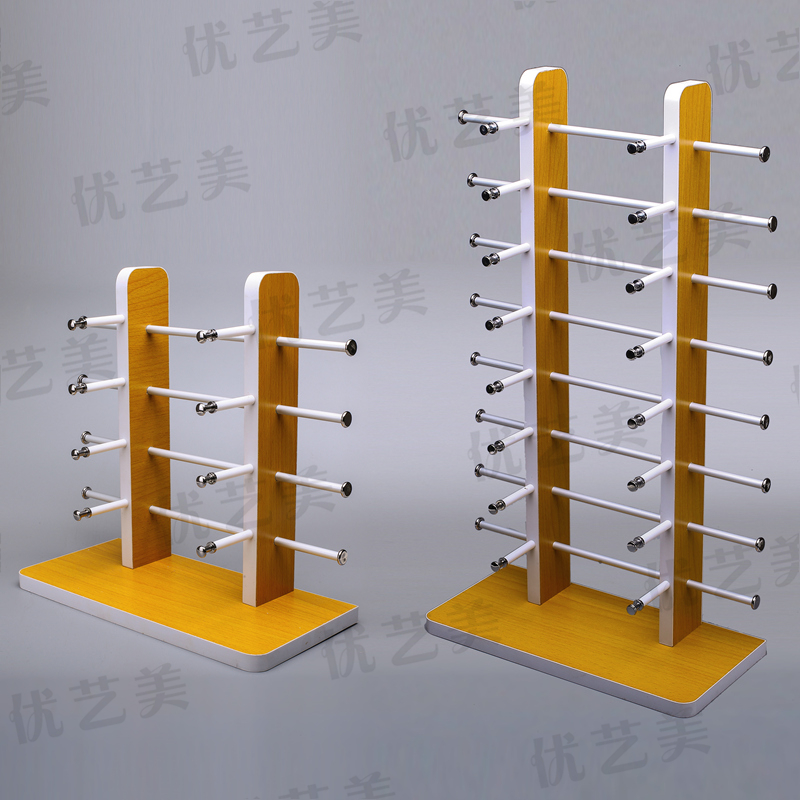 太阳眼镜展示架木质木纹精品展架柜台式眼睛展架墨镜陈列