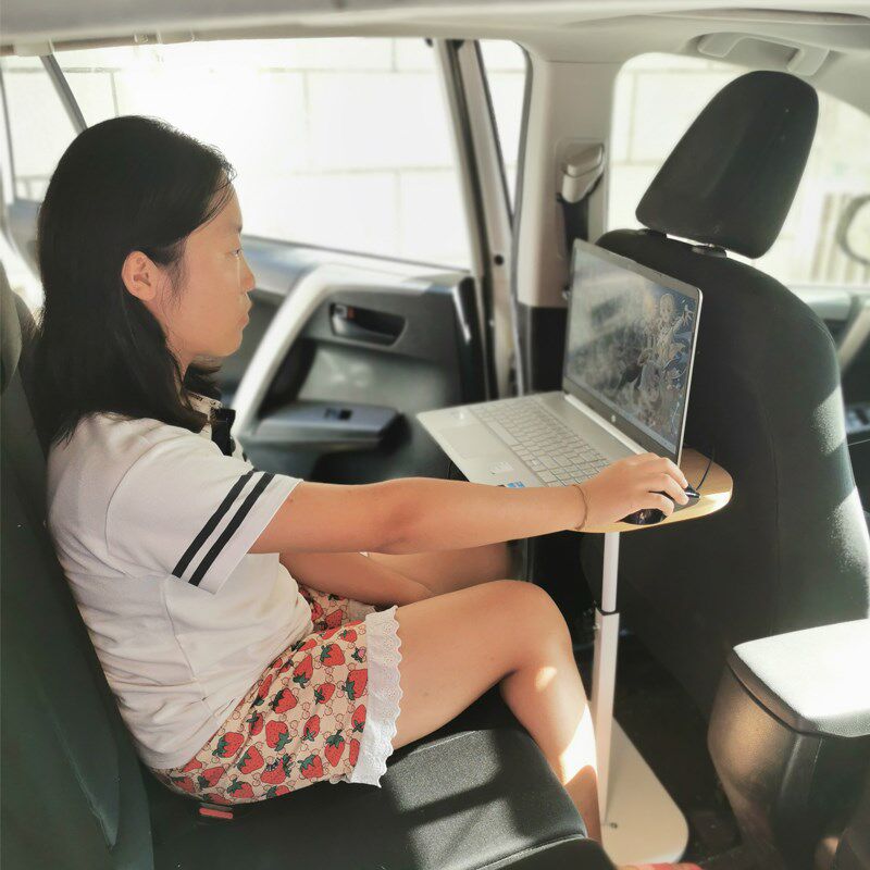 车载子桌板折排桌小后叠车内吃饭桌汽车上后座学习车用电脑餐桌板