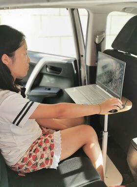 车载子桌板折排桌小后叠车内吃饭桌汽车上后座学习车用电脑餐桌板