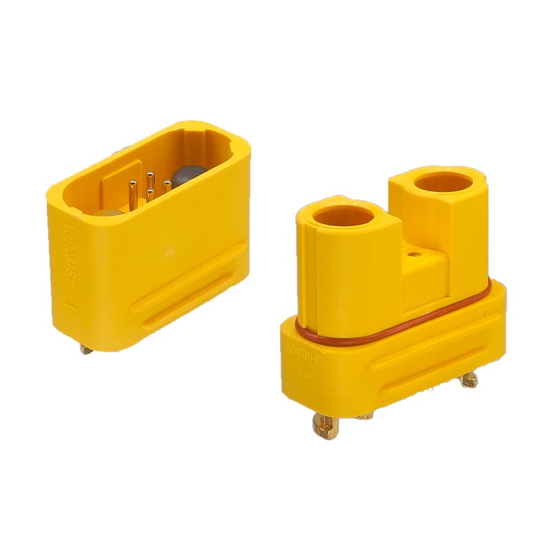 艾迈斯AS150U-F母头 2+4大电流带信号针植保无人机锂电池连接器