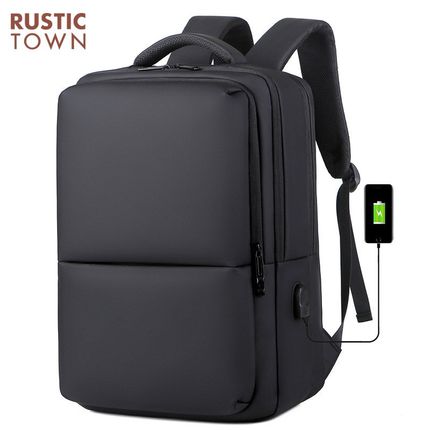 双肩包男笔记本电脑包休闲商务旅行大容量中学生书包出差男士背包