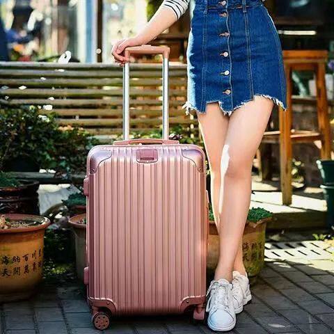 万向轮密码箱男直角旅行箱女复古旅行箱