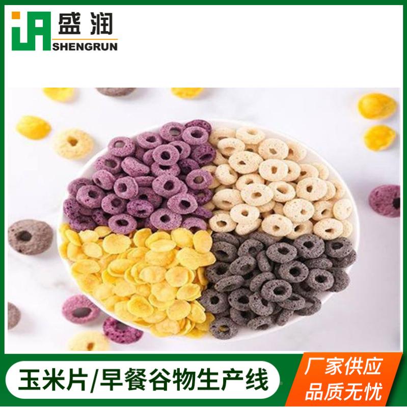 玉米膨饼化TBI生产线片即食机麦片生产设备早餐谷物加工流水线干
