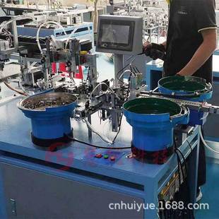 磁芯变压器自动组装机组装包胶测试UU9.8双槽变压器磁芯组装机