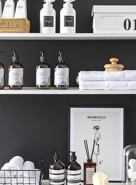 浴室柜毛巾托盘组合牙刷阳台洗衣液瓶装饰品样板间卫生间摆件轻奢