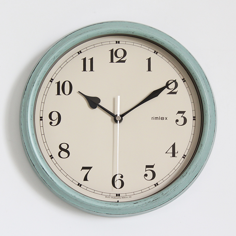 无声挂钟复古做旧寸大气静音挂表客厅卧室石英太阳机芯墙钟