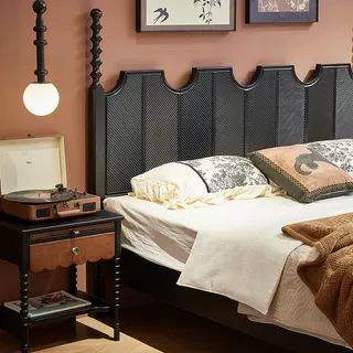 中古风红橡木实木雕花婚床主卧大床黑色法式复古1.8米双人床,农机/农具/农膜,其它农用工具,淘宝优惠券,粉丝福利购,淘宝优惠卷