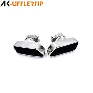 适用宝马5系GT535升级GT550宝马640改双边单出方口形汽车尾喉尾唇
