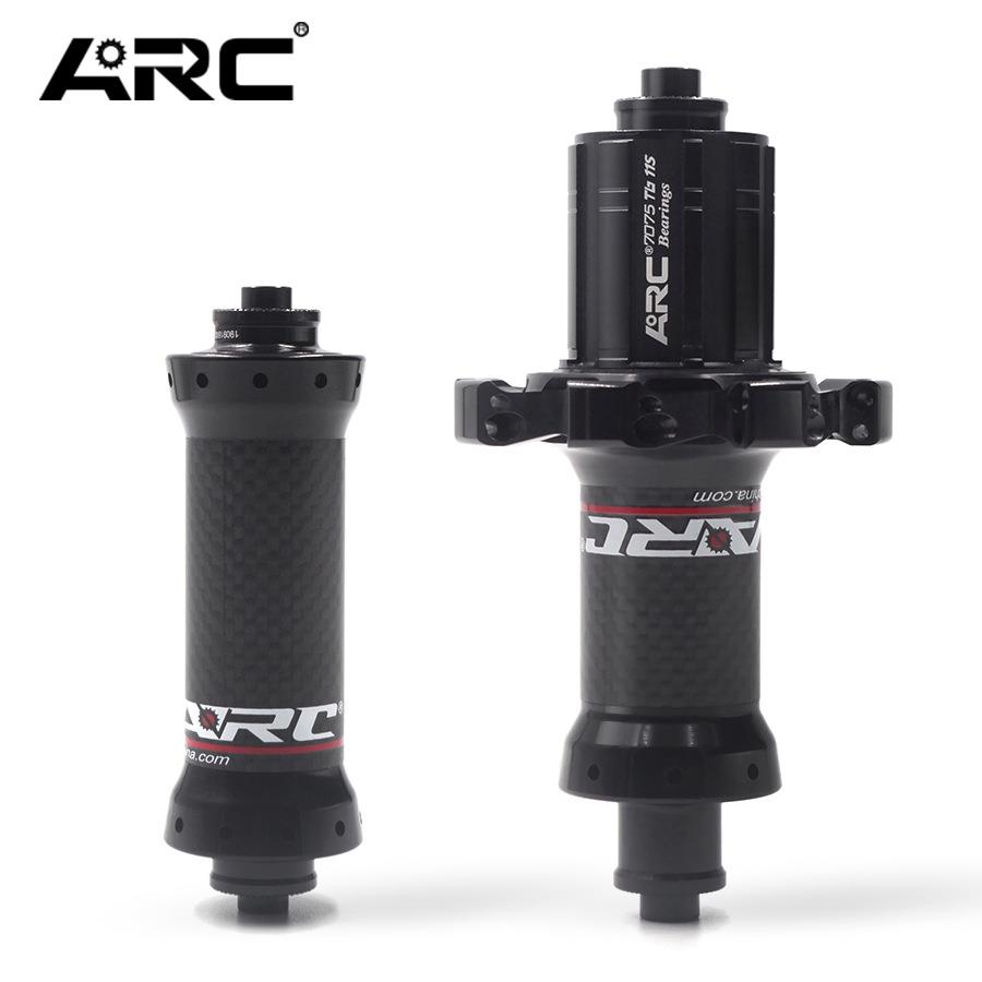 ARCRT025公路自行车碳纤维花鼓6爪72响快拆直拉20/24孔V刹8-11速