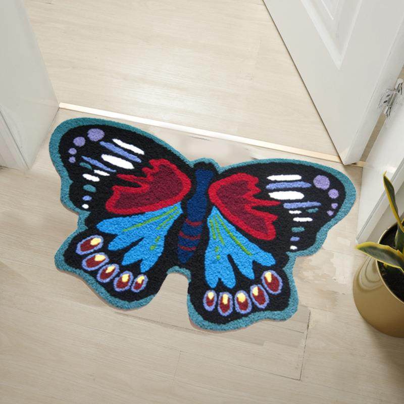家用客厅卧室入户地毯异形蝴蝶创意地垫沙发浴室脚垫门垫,鲜花速递/花卉仿真/绿植园艺,割草机/草坪机,淘宝优惠券,粉丝福利购,淘宝优惠卷