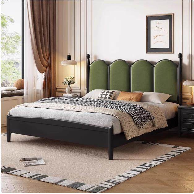 新款中古风实木床法式复古主卧1.8米双人床高箱储物带软包婚床,鲜花速递/花卉仿真/绿植园艺,割草机/草坪机,淘宝优惠券,粉丝福利购,淘宝优惠卷