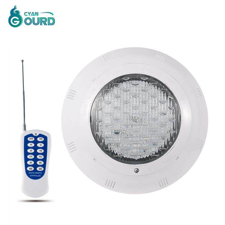 户外IP68壁挂式35w水底泳池灯12V无线遥控七彩RGB贴片款水池壁灯