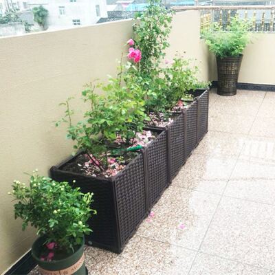 特深户箱花外庭院塑料阳台种植箱种菜用花盆长方形特大月季室外露