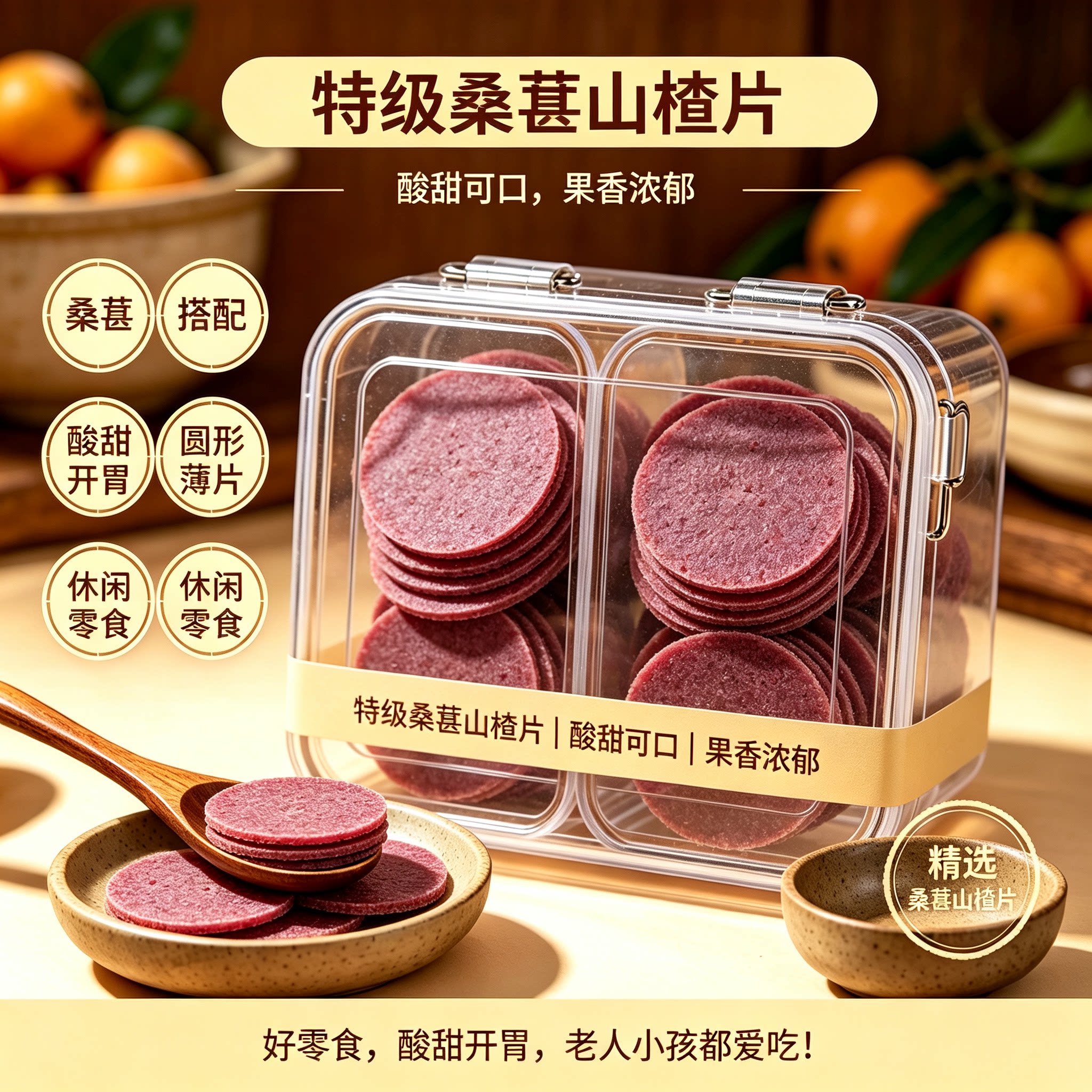 特级无添加山楂片干儿童零食