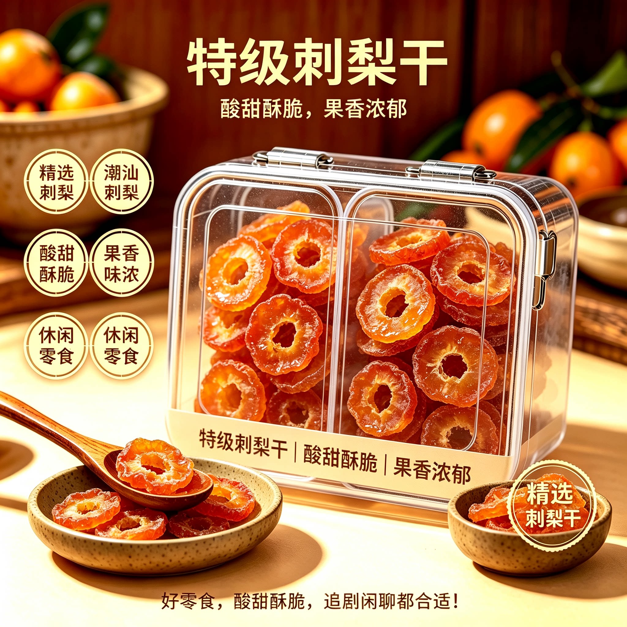 贵州刺梨干无糖精蜜饯果脯特产