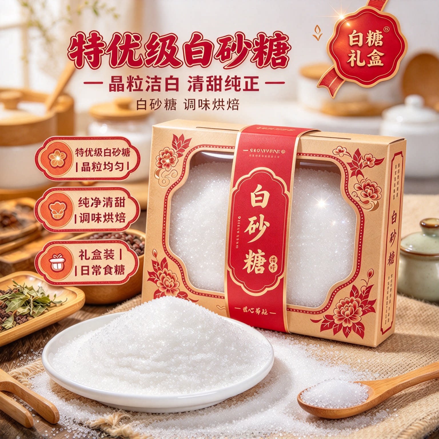 广西优质一级细砂糖冲饮烘焙