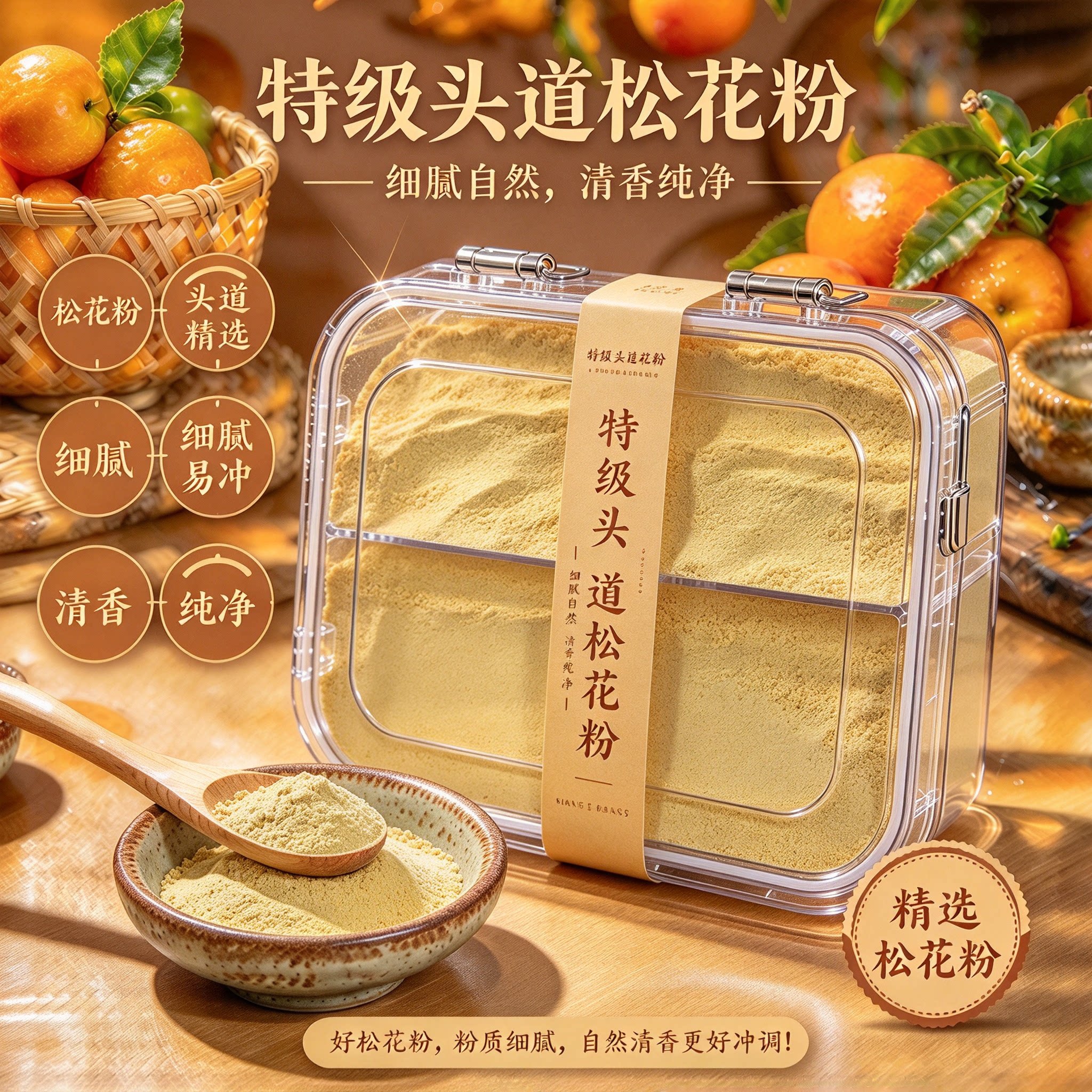 云南野生头道破壁松花粉纯天然