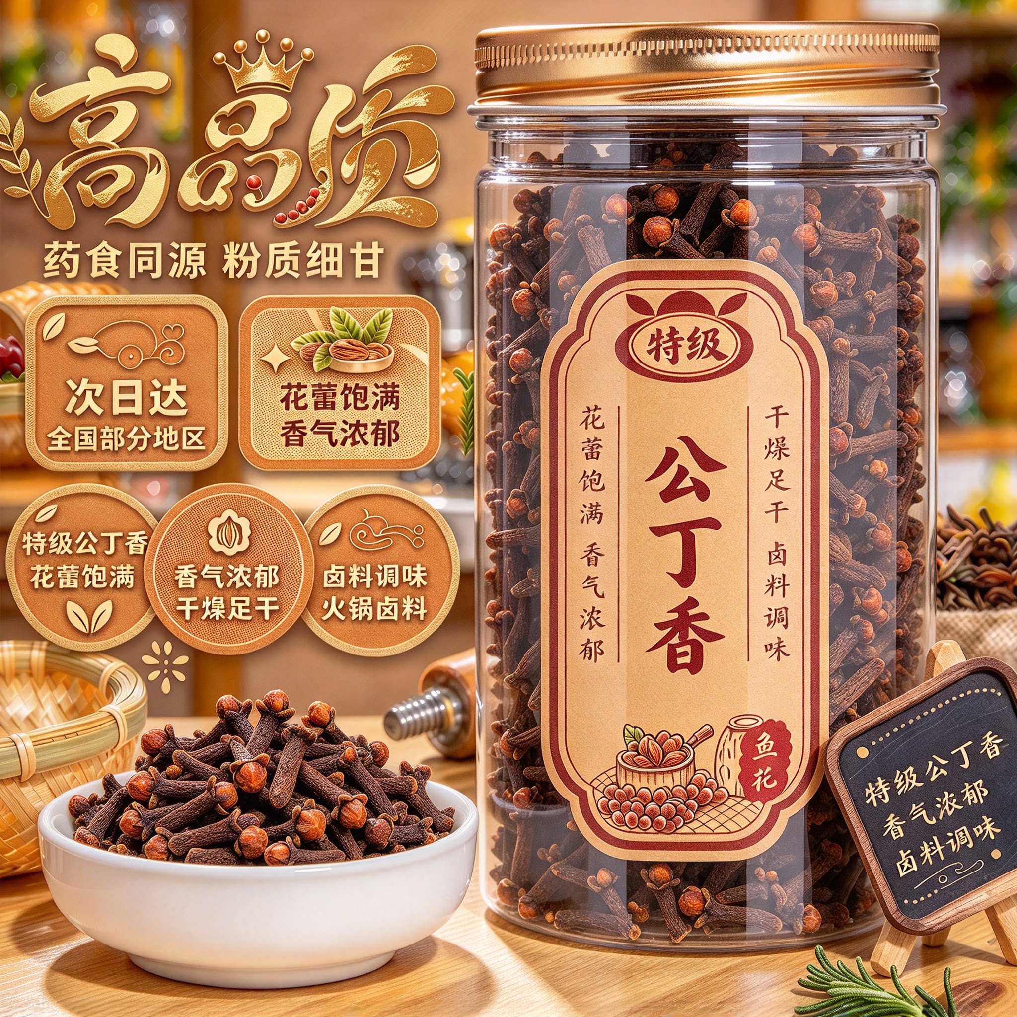 特级公丁香中草药材官方正品海南野生养胃茶去除口肝火臭香料调料