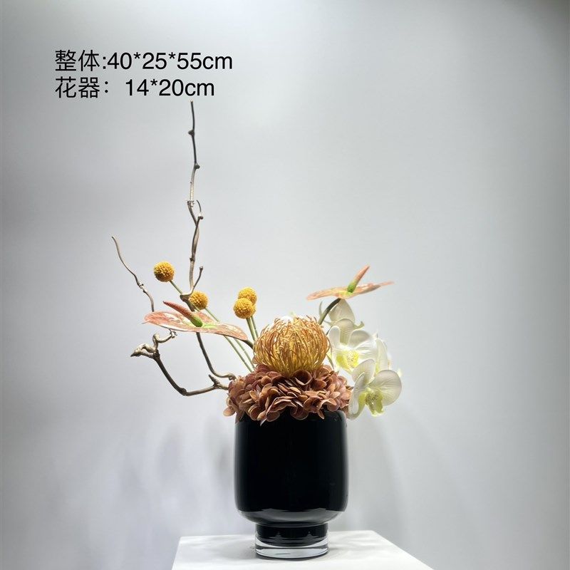 新中式仿真花艺龙枣枝售楼处样板间茶几床头柜装饰品摆件花艺套装,家居饰品,仿真花/假花,淘宝优惠券,粉丝福利购,淘宝优惠卷