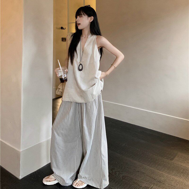 夏装多巴胺茶系穿搭一整套小个子时尚套装