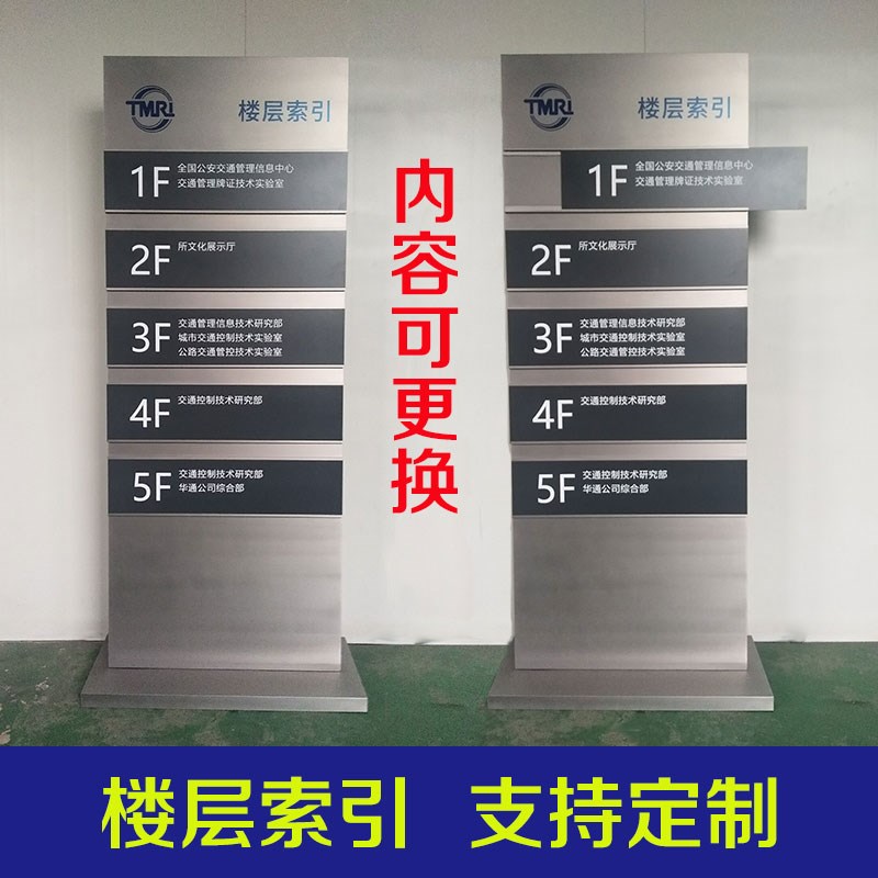 新款立式楼层索引牌楼层指引牌楼层指示牌楼层导向牌内容可更换不