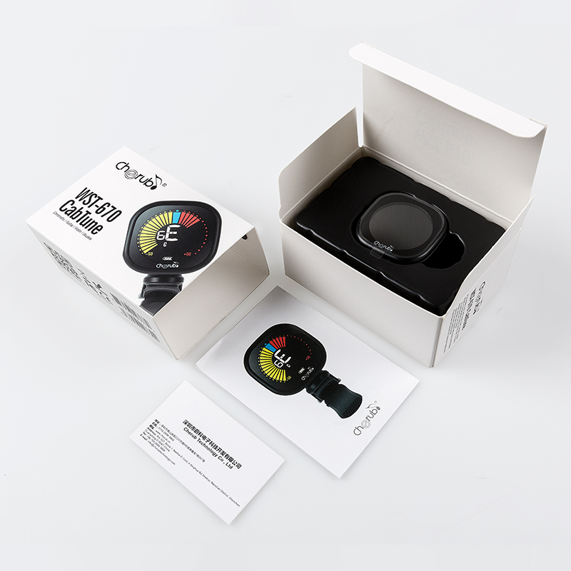 小天使吉他电子调音器可充电尤克里里小提琴自动校音器调音表