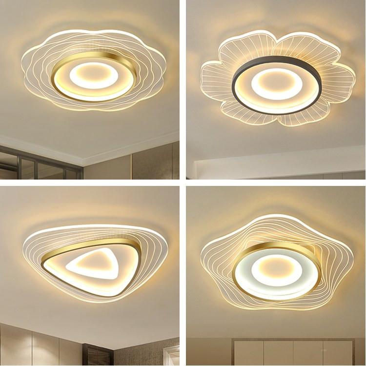新款现代LED吸顶灯大气个性客厅灯饰超薄亚克力餐厅卧室房间灯具