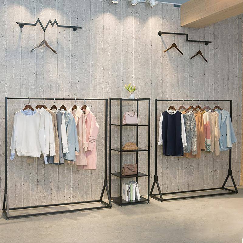 欧式服装店展示架落地式女装店货架陈列组合侧挂衣架童装衣服架子