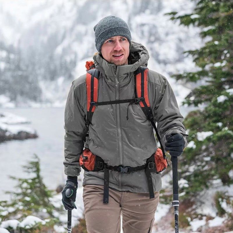 秋冬灰壳男士保暖羊毛棉服户外轻量化美丽诺羊毛保暖连帽长袖外套,户外/登山/野营/旅行用品,保暖棉衣,淘宝优惠券,粉丝福利购,淘宝优惠卷