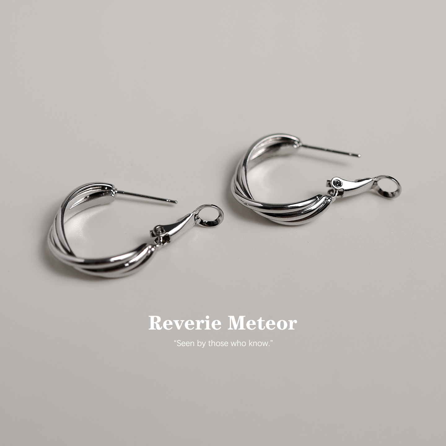 轻奢日韩风素圈耳饰小众设计