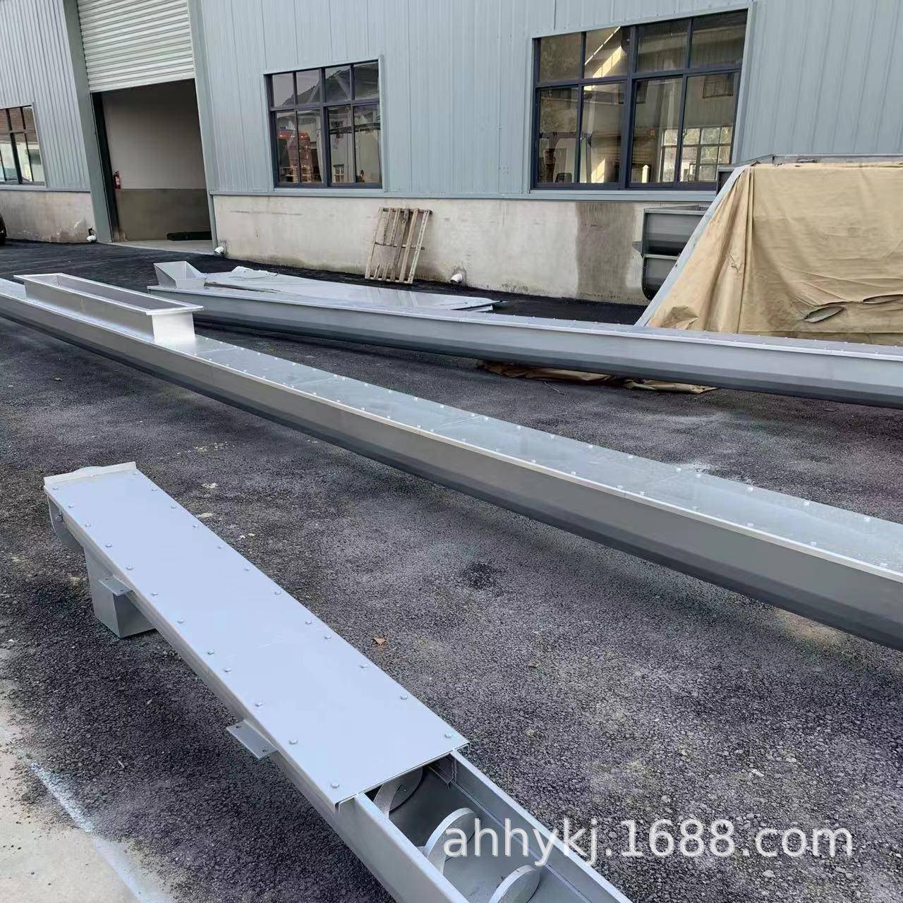 U型螺旋输送机上料机螺旋输送机餐厨垃圾泥饼污泥无轴绞龙输送机