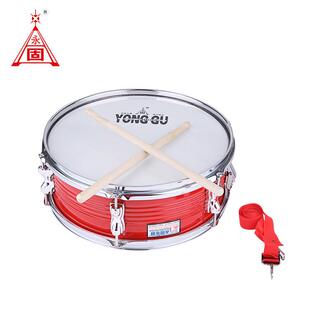 不锈钢外簧军鼓鼓号队乐队打击乐器红色烤漆压圈文艺表演小军鼓