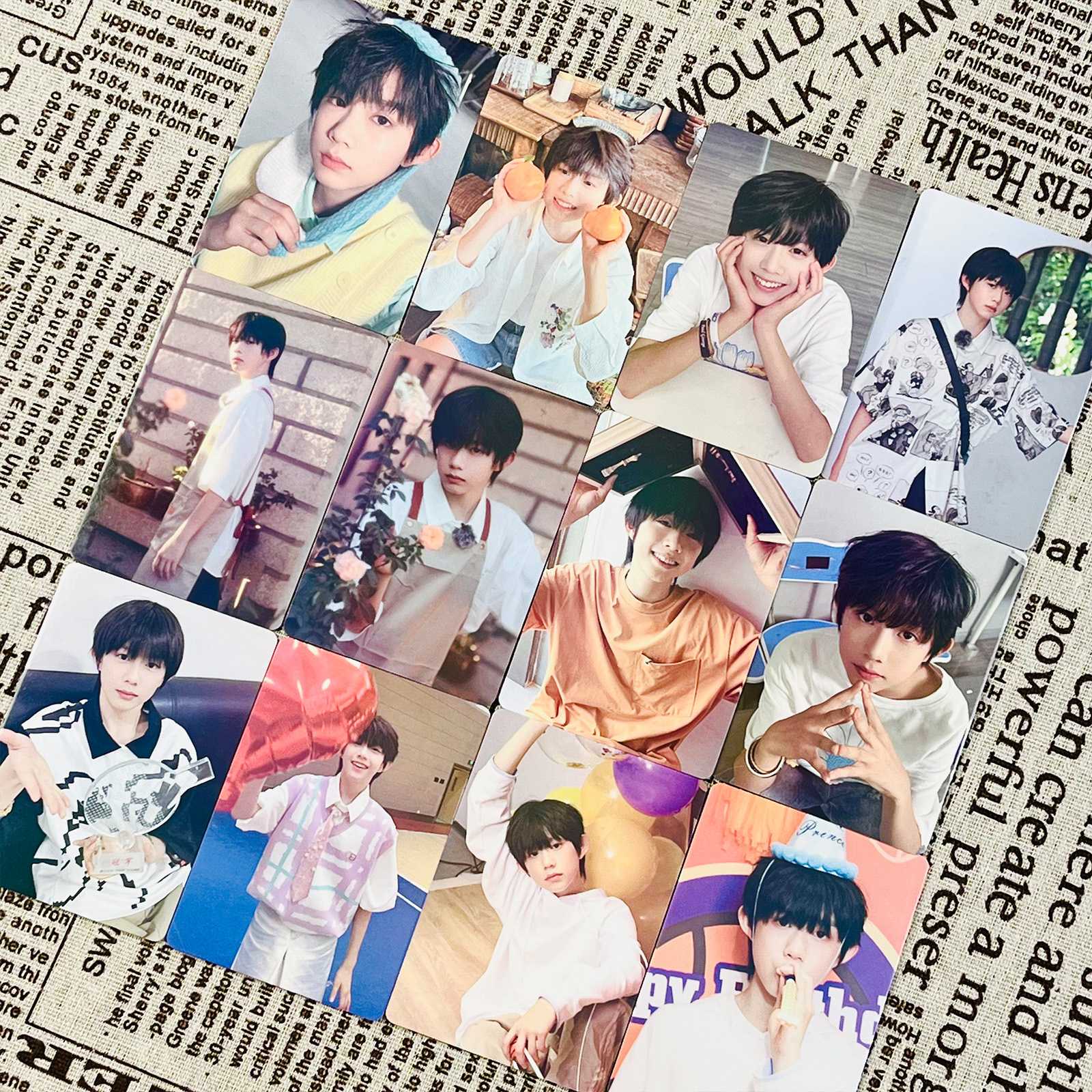 TF家族陈奕恒个人周边55张镭射小卡专辑写真三寸盒装拍立得LOMO卡