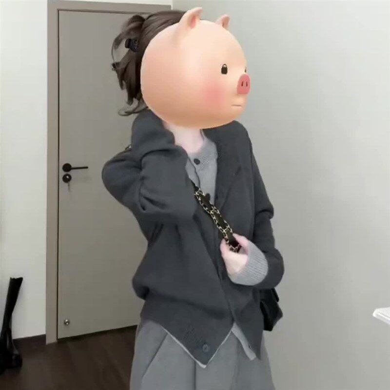 秋冬辣妈款外出哺乳灰色假两件针织毛衣开衫外套显瘦产后喂奶上衣