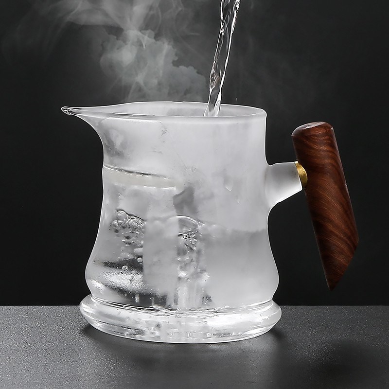 月牙公道杯玻璃高档带茶漏过滤网一体茶水分离泡茶公杯分茶器家用