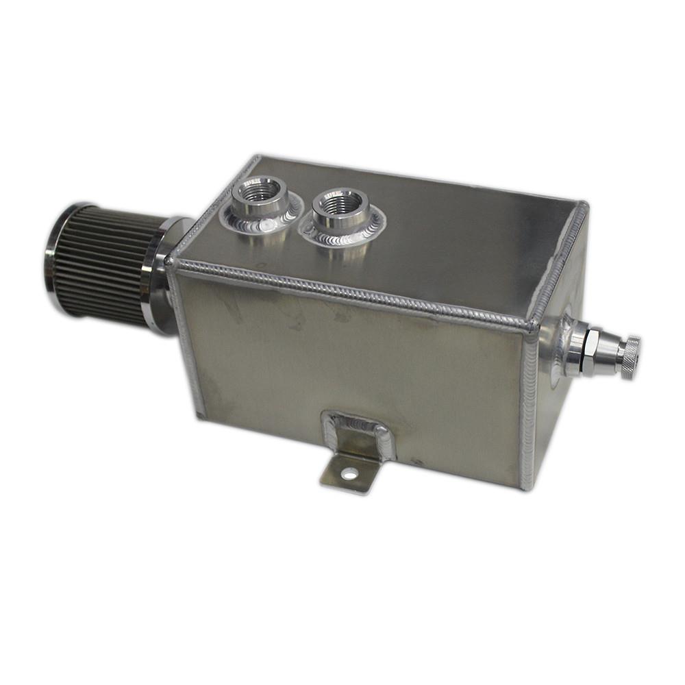 汽车改装通用四方焊接油壶EK/EG通用外置油罐1/2/3升铝制副油箱