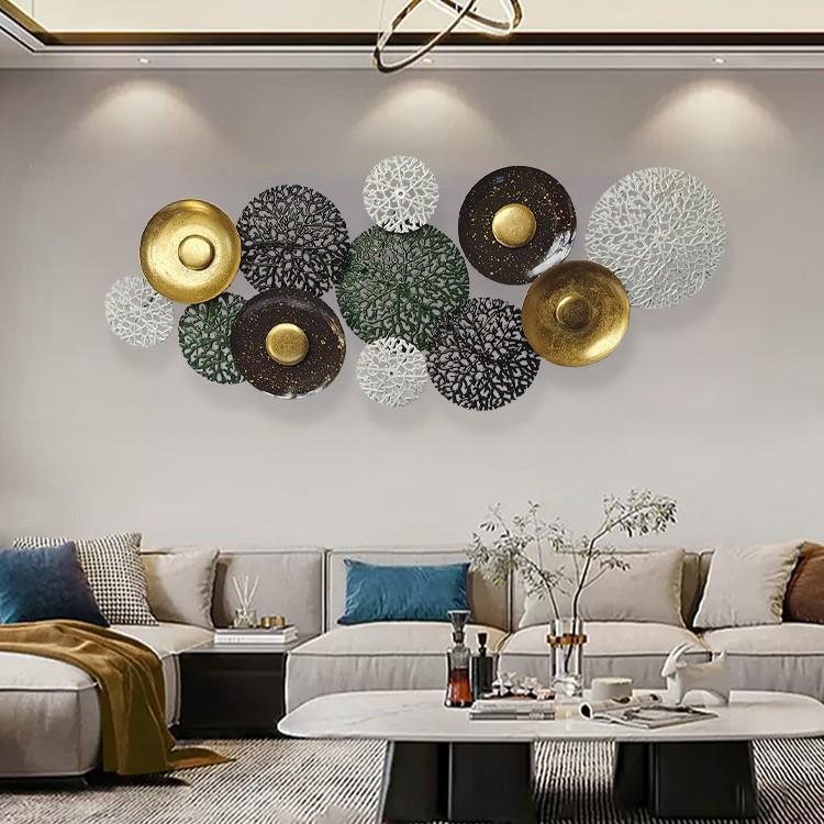 美式挂件客厅沙发墙面装饰品饰壁金属铁艺创意壁挂墙上轻奢装饰品