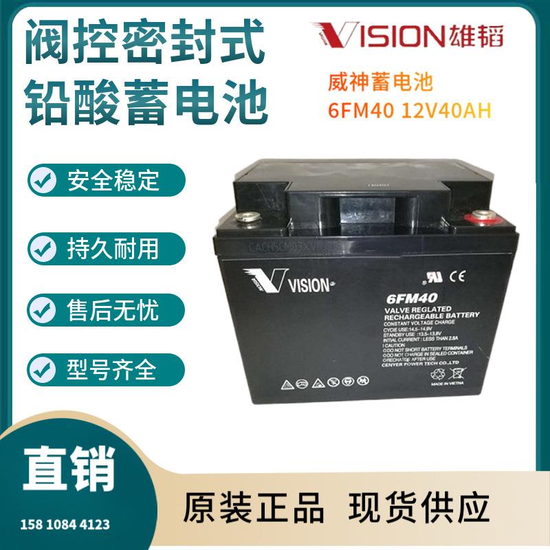 威神蓄电池6FM4012V40AH风力系统控制系统移动通讯站