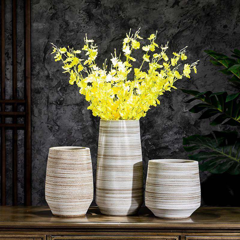 景德镇复古花瓶摆件日式客厅装饰干花陶瓷水培大口花盆桌面家居,鲜花速递/花卉仿真/绿植园艺,割草机/草坪机,淘宝优惠券,粉丝福利购,淘宝优惠卷