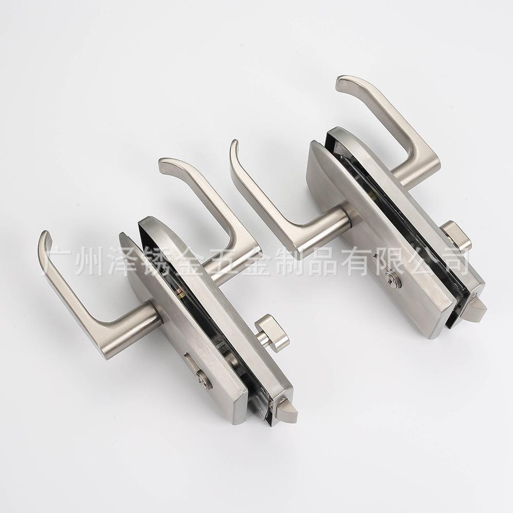 不锈玻璃门锁玻璃门隔断锁办公室执手锁供应平口锁缺口锁