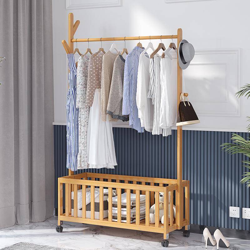 一件起批多功能储物衣帽架落租房简易衣架置物架挂衣服收纳架