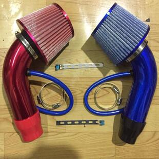 汽车进气歧管总成改装空气滤芯滤清器进气铝管+冬菇头套件