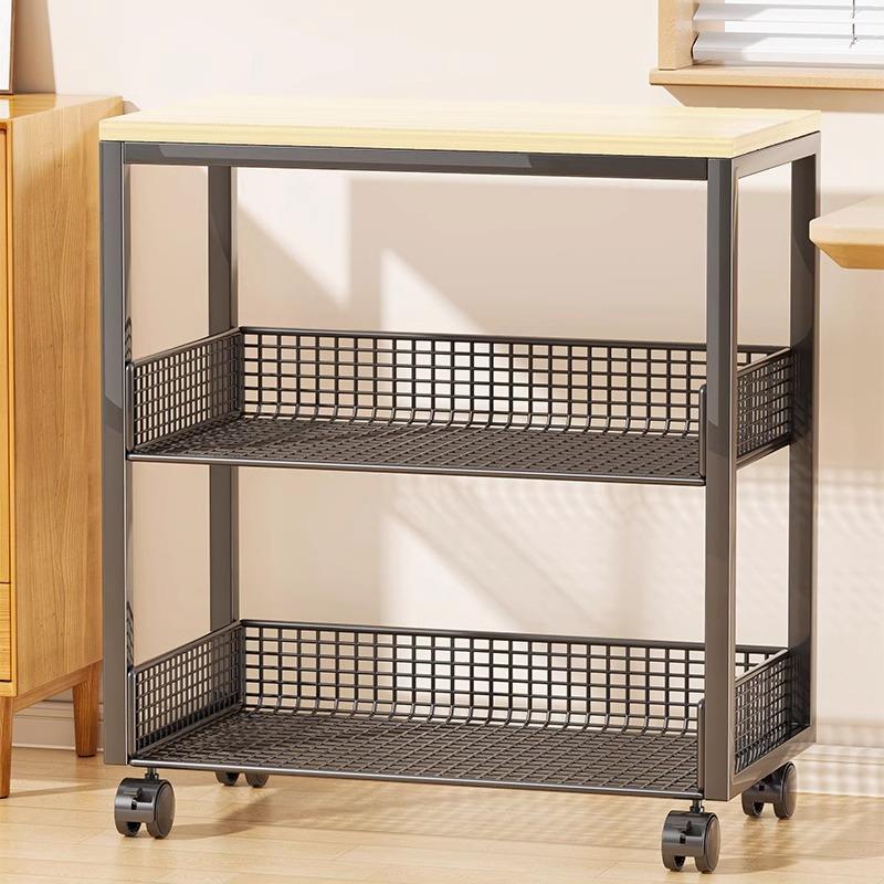 书架可移动桌边整理架教室课桌旁学生放书本架子带轮置物架书立架