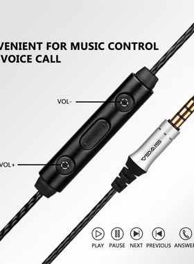 SIVGA M008木制单元动圈耳机入耳式电脑手机通用带线控线音量加减