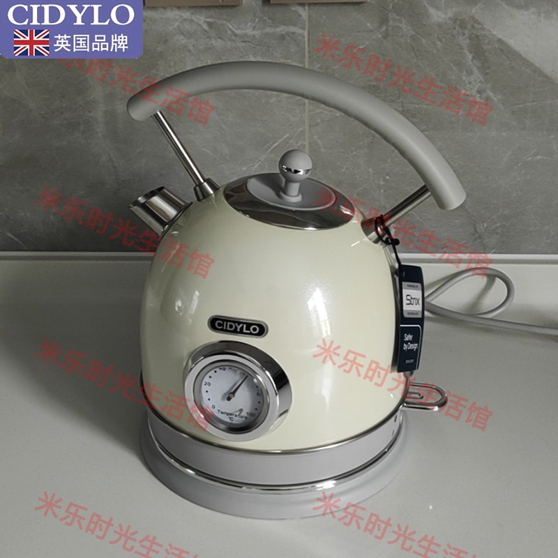 Cidylo/思迪乐 YK862欧式复古电热水壶家用1.8升大容量304不锈钢