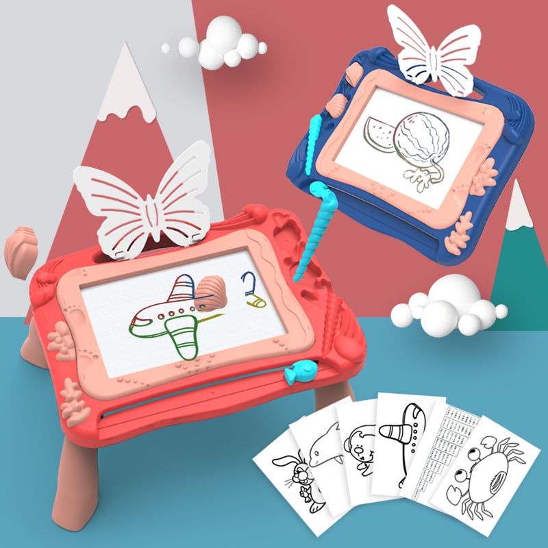 彩色磁性画板幼儿童磁性宝宝写字板婴儿小黑板1-2-3岁涂鸦板玩具