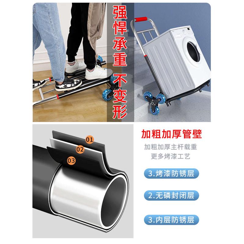 买菜李小搬运手拉拖车折叠轻便手推车拉杆拉家用出车车便携货行