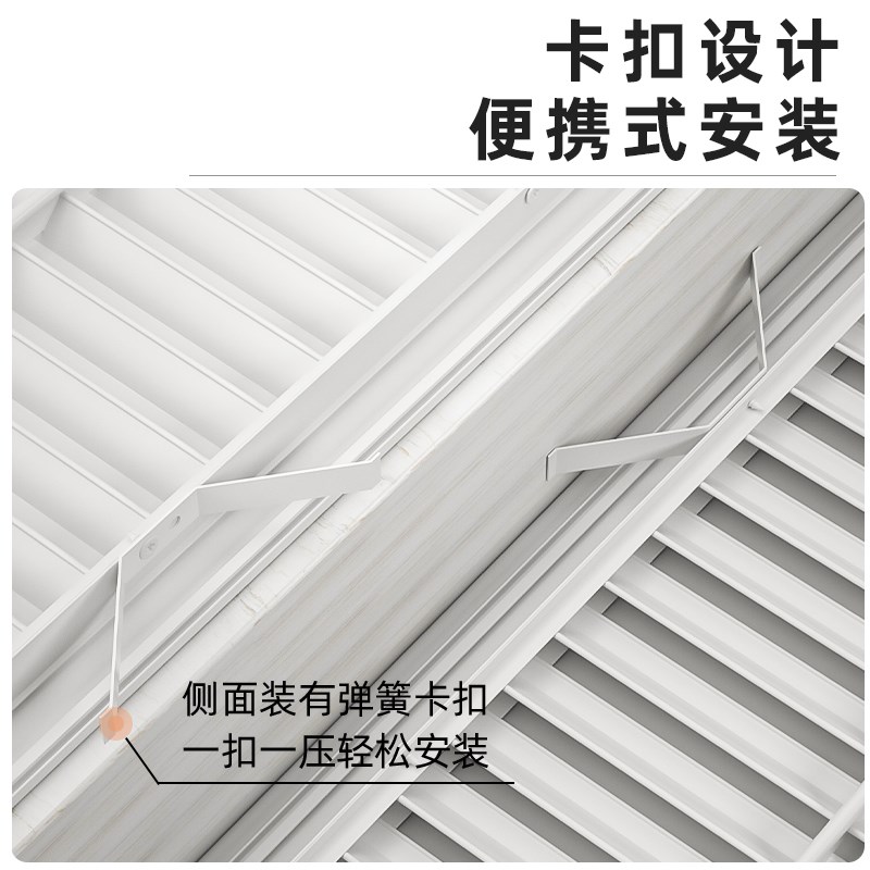 奶油风铝合金百叶窗暖气罩装饰网家用地暖分水器暖气片遮挡罩格栅