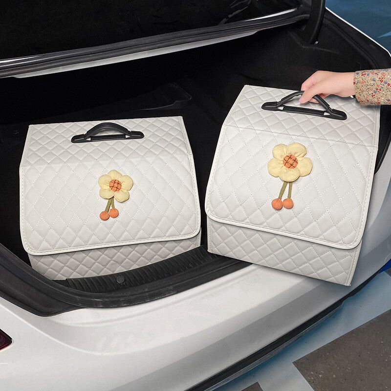 汽车后备箱收纳箱多功能网红小车内用品实用大全车尾箱整理箱女款